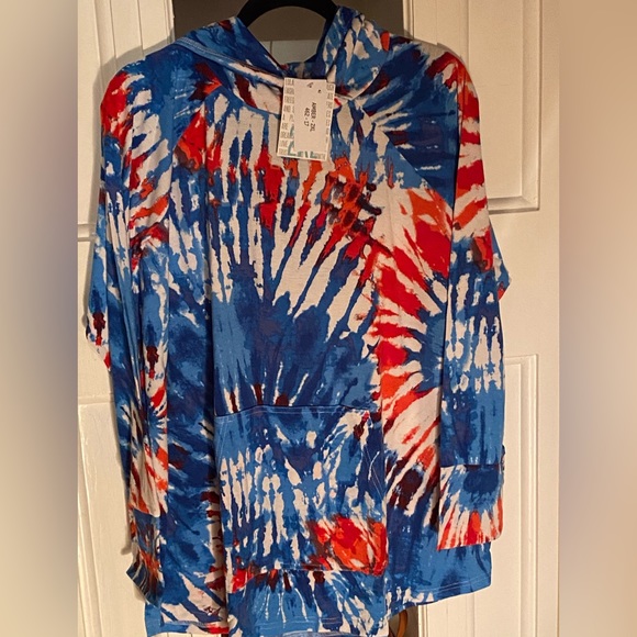LuLaRoe tye dye Americana Amber 2X NWT - Picture 2 of 4
